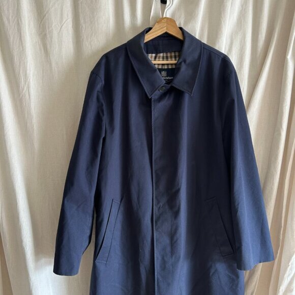 Aquascutum Navy Trench coat Size 48 - Picture 4 of 11